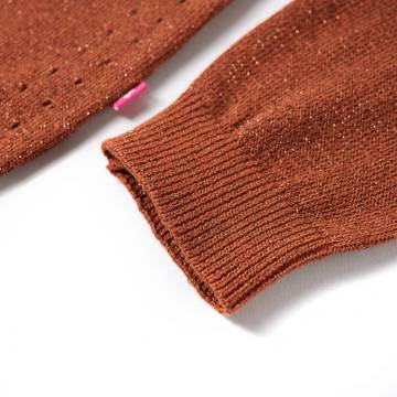 Kids' Cardigan Knitted Cognac 116 | Affordable Quality Wear