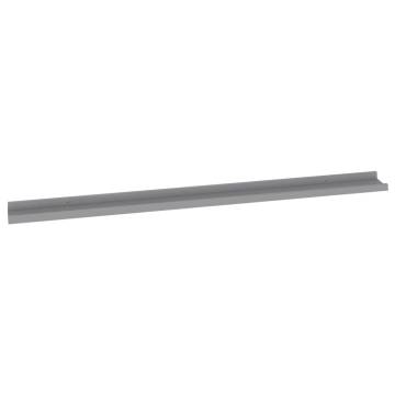 Stylish 4pcs Grey Wall Shelves - Maximize Your Space