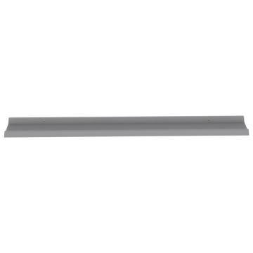 Stylish 4pcs Grey Wall Shelves - Maximize Your Space