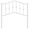 Stylish White Metal Headboard - 90 cm | Hipo Market