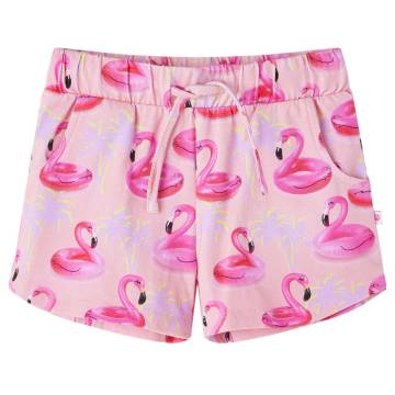 Kids' Drawstring Shorts - Light Pink, Size 128