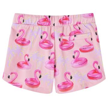 Kids' Drawstring Shorts - Light Pink, Size 128