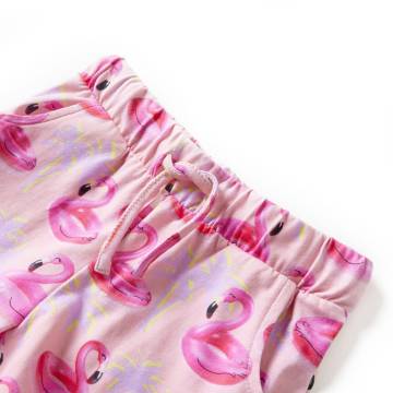 Kids' Drawstring Shorts - Light Pink, Size 128