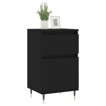 Trendy Black Sideboards - 2 pcs Engineered Wood | Hipo Market