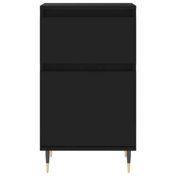 Trendy Black Sideboards - 2 pcs Engineered Wood | Hipo Market