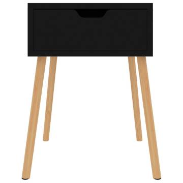 High Gloss Black Bedside Cabinets - 2 pcs | HipoMarket