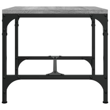 Stylish Grey Sonoma Side Tables - 2 pcs, 40x40x35 cm