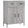 Stylish Highboard Grey Sonoma - Durable Engineered Wood