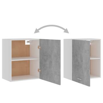 Concrete Grey Hanging Cabinets - 2 pcs 50x31x60 cm