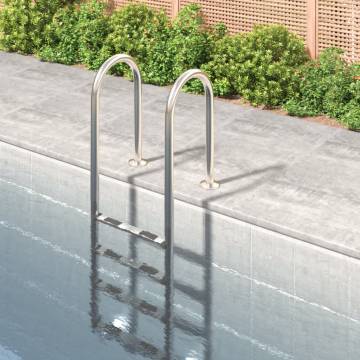 Durable Pool Ladder 54x38x184.5 cm - 304 Stainless Steel