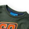 Kids' Long Sleeve T-shirt - Dark Green Racing Car | HipoMarket