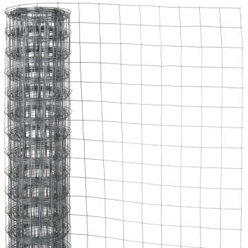 Nature Wire Mesh Square 0.5x5m Galvanised Steel Fence