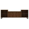 Stylish Brown Oak TV Cabinet | 160x35x55 cm Engineered Wood