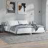 Bed Frame White 180x200 cm Super King Engineered Wood Colour white Size 180 x 200 cm 