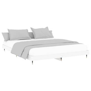 White Super King Bed Frame 180x200 cm - Durable & Stylish