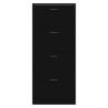 Shoe Cabinet Black 63x24x147 cm - Stylish Storage Solution