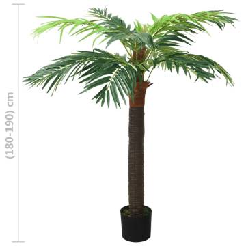 Lifelike Artificial Phoenix Palm Tree - 190 cm Green