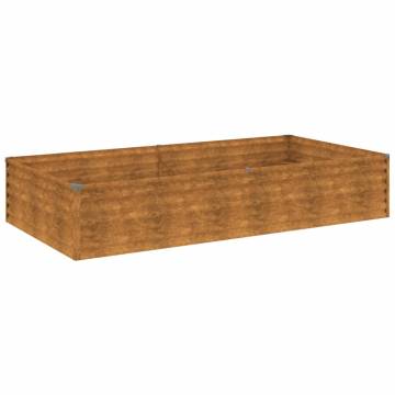 Corten Steel Garden Raised Bed 195x100x36 cm | Hipomarket