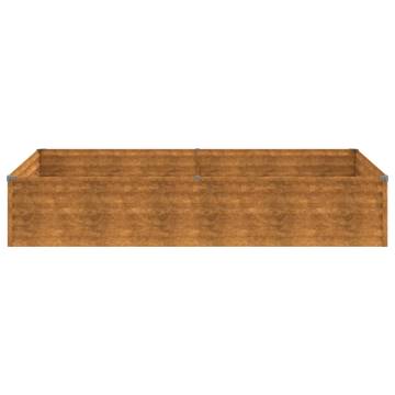 Corten Steel Garden Raised Bed 195x100x36 cm | Hipomarket