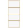 Sliding Door Gold 90x205 cm - Clear ESG Glass & Aluminium