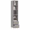 Highboard Grey Sonoma 34.5x34x180 cm - Stylish Storage Solution