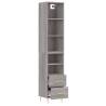 Highboard Grey Sonoma 34.5x34x180 cm - Stylish Storage Solution