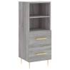 Highboard Grey Sonoma 34.5x34x180 cm - Stylish Storage Solution