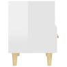 High Gloss White Bedside Cabinets - Scandinavian Design