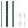 Wire Mesh Fence with Spike Anchors Green 1.6x25m | HipoMarket