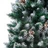 Artificial Pre-lit Christmas Tree with Ball Set & Pinecones - 210cm