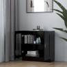 Vitrine Cabinet Black 82.5x30.5x80 cm - Stylish Storage Solution