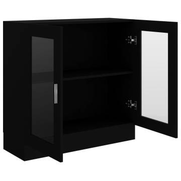 Vitrine Cabinet Black 82.5x30.5x80 cm - Stylish Storage Solution