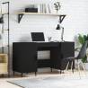 Desk Black 140x50x75 cm Engineered Wood Colour black 