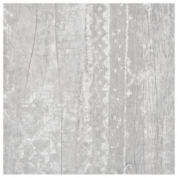 Self-adhesive Grey PVC Flooring Planks - 55 pcs, 5.11 m²