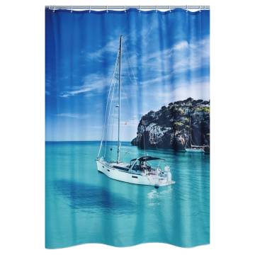 RIDDER Shower Curtain Sailboat 180x200 cm - Stylish & Functional