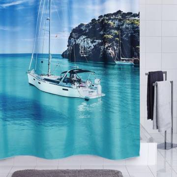 RIDDER Shower Curtain Sailboat 180x200 cm - Stylish & Functional