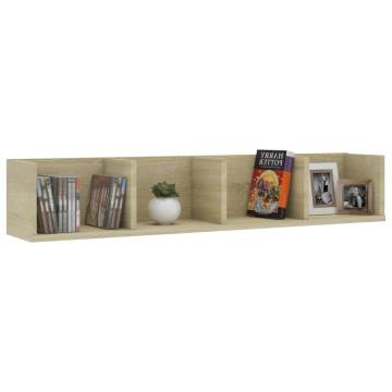 CD Wall Shelf Sonoma Oak - Stylish Storage Solution