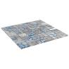 Mosaic Tiles 22 pcs Grey & Blue 30x30 cm Glass - HipoMarket