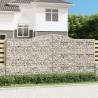 Arched Gabion Baskets 2 pcs 400x30x180/200 cm Galvanised Iron Size 400 x 30 x 180/200 cm Quantity in Package 2 