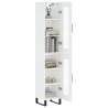 Stylish Highboard High Gloss White - 34.5x34x180 cm