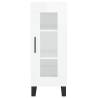 Stylish Highboard High Gloss White - 34.5x34x180 cm