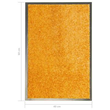 Washable Orange Doormat 40x60 cm - Stylish & Practical