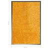 Washable Orange Doormat 40x60 cm - Stylish & Practical