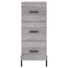 Stylish Highboard Grey Sonoma - 34.5x34x180 cm Engineered Wood