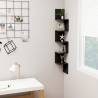 Wall Corner Shelf Black 20x20x127.5 cm Engineered Wood Colour black Size 20 x 20 x 127.5 cm Quantity in Package 1 Number of Pieces 