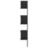 Stylish Black Wall Corner Shelf - 20x20x127.5 cm