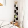 Stylish Black Wall Corner Shelf - 20x20x127.5 cm