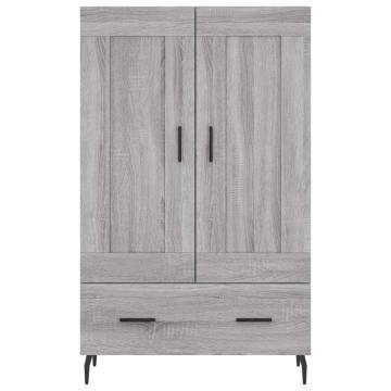 Stylish Highboard Grey Sonoma - 69.5x31x115 cm | HipoMarket