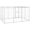 Outdoor Dog Kennel Galvanised Steel with Roof - 7.26 m² | HipoMarket