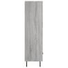 Stylish Highboard Grey Sonoma - 69.5x31x115 cm | HipoMarket